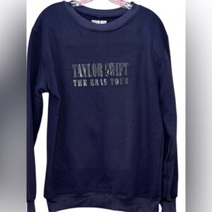 Taylor Swift The Eras Tour Navy Sweatshirt L